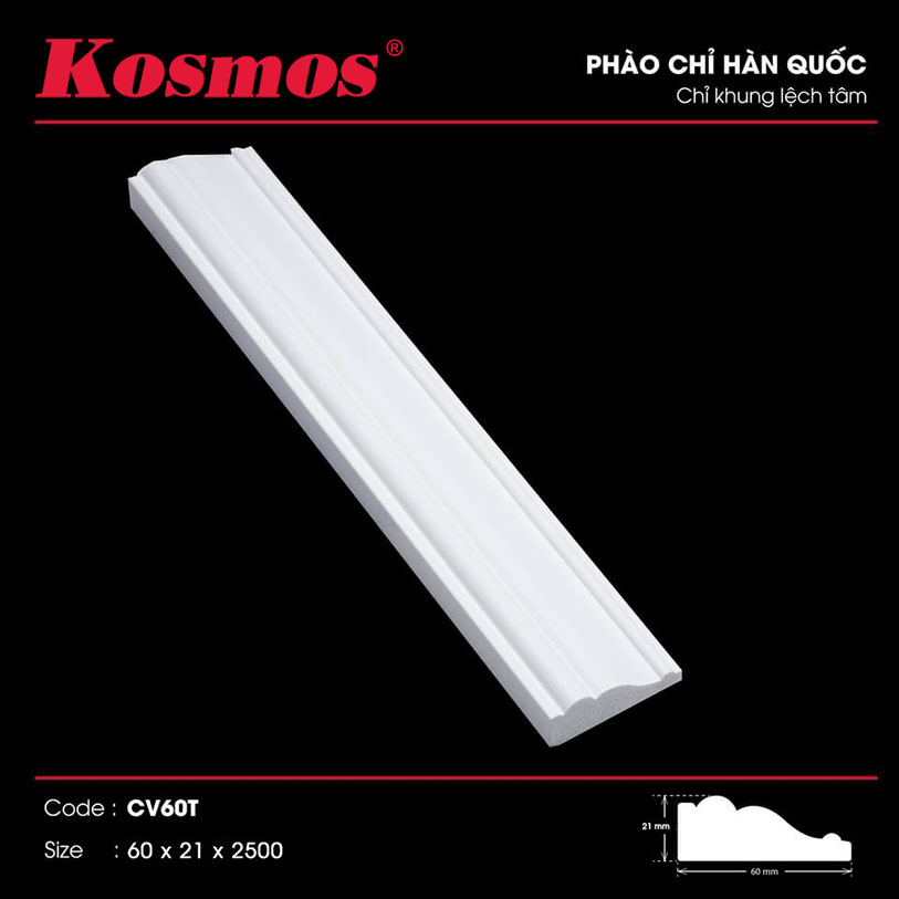 Phào chỉ lưng tường 6 phân